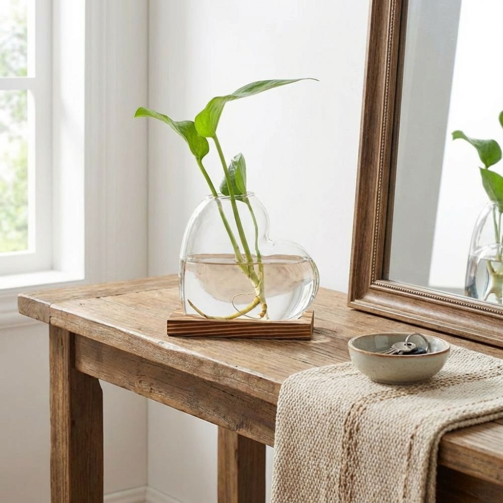 Transparent Hydroponic Glass V - огляд і ціна Propagation Station Vase